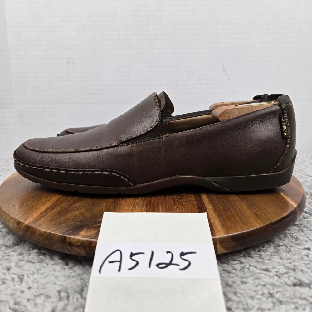 Mephisto Mens 11 Edlef Brown Leather Moc Toe Casual Driving Slip On Loafer